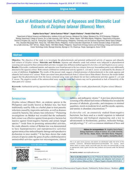 Ziziphus talanai (Blanco) Merr. articles .